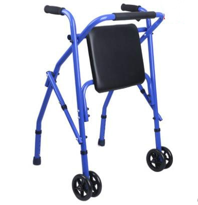 The old man to help train operation can sit folding portable walking car aluminum alloy help step walker