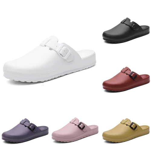 Medical Shoes Solid Hospital Nurse Doctor Operating Surgical Scrub Slipper Breathable Adjustable Non-slip Clogs Accessories