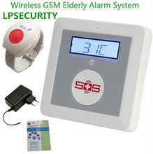 Load image into Gallery viewer, LPSECURITY GSM Senior Telecare, Wireless GSM SMS Home Security Alarm System with LCD Display SOS Call for Elderly Care