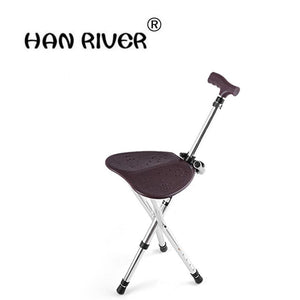 HANRIVER 2018 Aluminium crutch stool leisure mountaineering arrange ushering old man crutch walking a walker